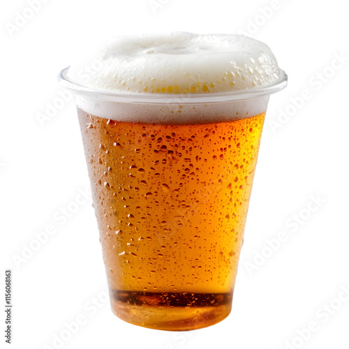 Wallpaper Mural Cold Beer  Frothy Head  Plastic Cup  Refreshing Drink  Summer Beverage Torontodigital.ca