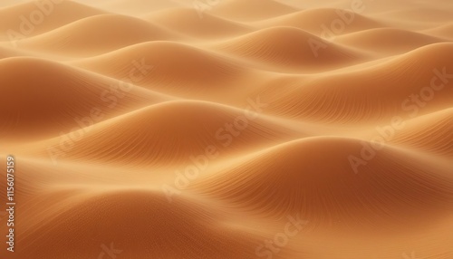 An abstract pattern resembling undulating sand dunes, featuring smooth, wave-like lines in warm tones of ochre, burnt orange, and soft beige, with subtle shadows and highlights creating 