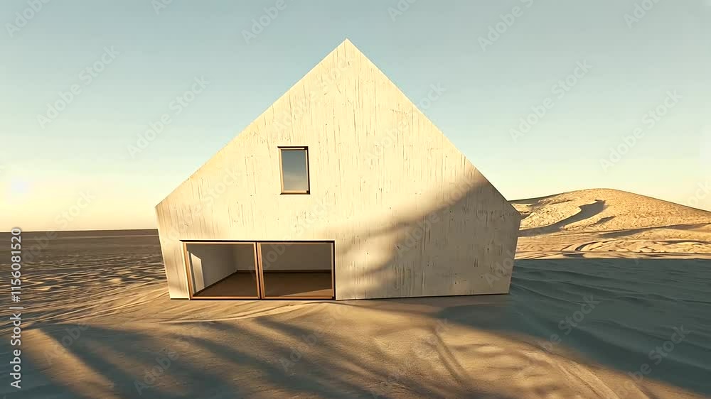 Moving Shadows on Half Built House in Dynamic Composition Moving Shadows on Half Built House in Dynamic Composition