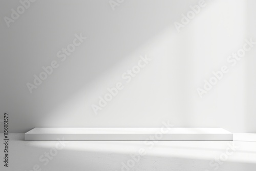 Blank Canvas: Minimalist White Wall Background for Presentations