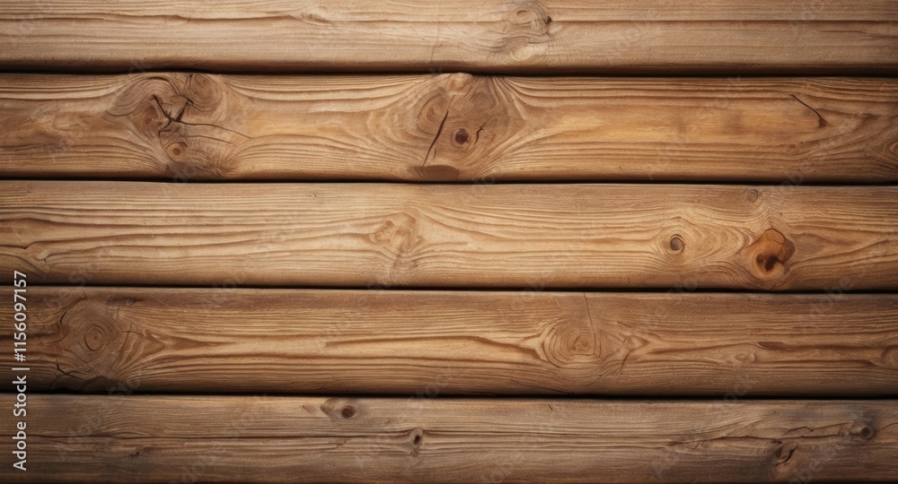 Close-up view of horizontal wooden planks featuring unique grain patterns and knots, highlighting the warmth and character of natural wood ideal for design projects, web design, banner Close-up view of horizontal wooden planks featuring unique grain patterns and knots, highlighting the warmth and character of natural wood ideal for design projects, web design, banner