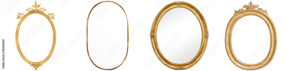 National Retro Day memories, A collection of ornate mirrors featuring various shapes and decorative frames. National Retro Day memories, A collection of ornate mirrors featuring various shapes and decorative frames.