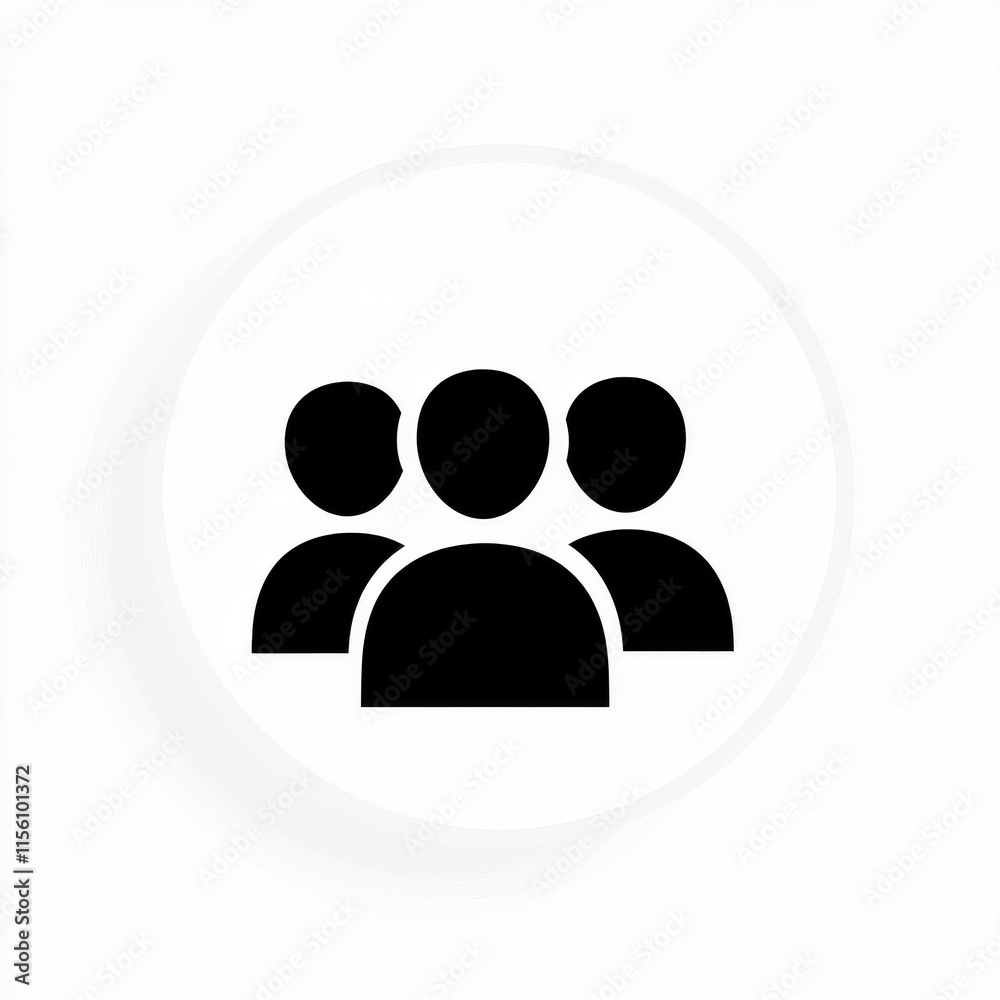 Three abstract figures representing teamwork and collaboration. Three abstract figures representing teamwork and collaboration.