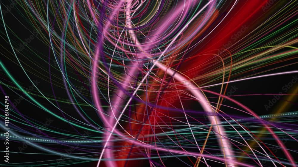Fantastic video animation with stripe wave object in slow motion, 4096x2304 loop 4K Fantastic video animation with stripe wave object in slow motion, 4096x2304 loop 4K