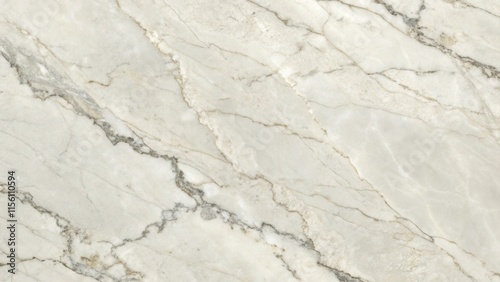 A closeup of a luxurious ivory marble slab with touches of soft gray intermingling emphasizing its luxurious and natural allure.