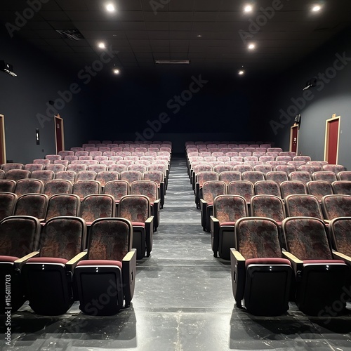 Empty Movie Theater Seats photo