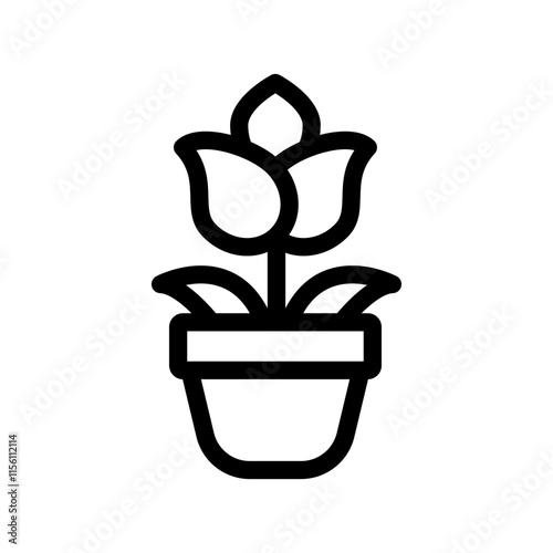 Pot Plant icon template