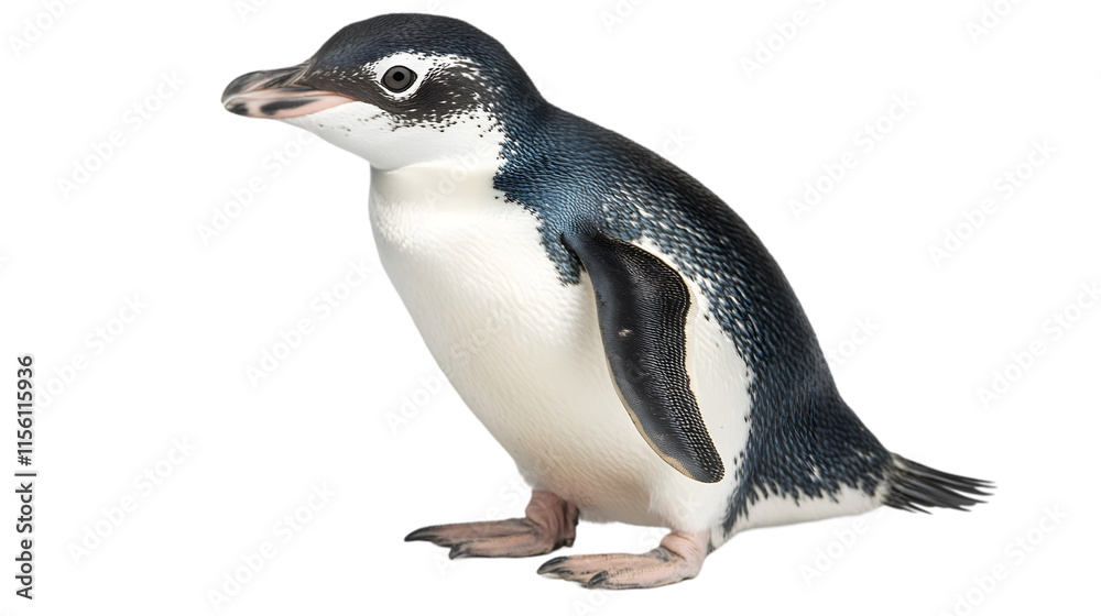 Fototapeta premium Adorable Little Penguin Chick Wildlife Photography Bird Cute Animal Antarctic Ocean