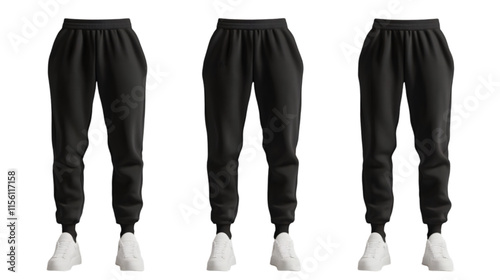 Wallpaper Mural Black Joggers  Sweatpants  Casual Pants  Comfortable Clothing  Fitness Apparel  Sporty Sty Torontodigital.ca