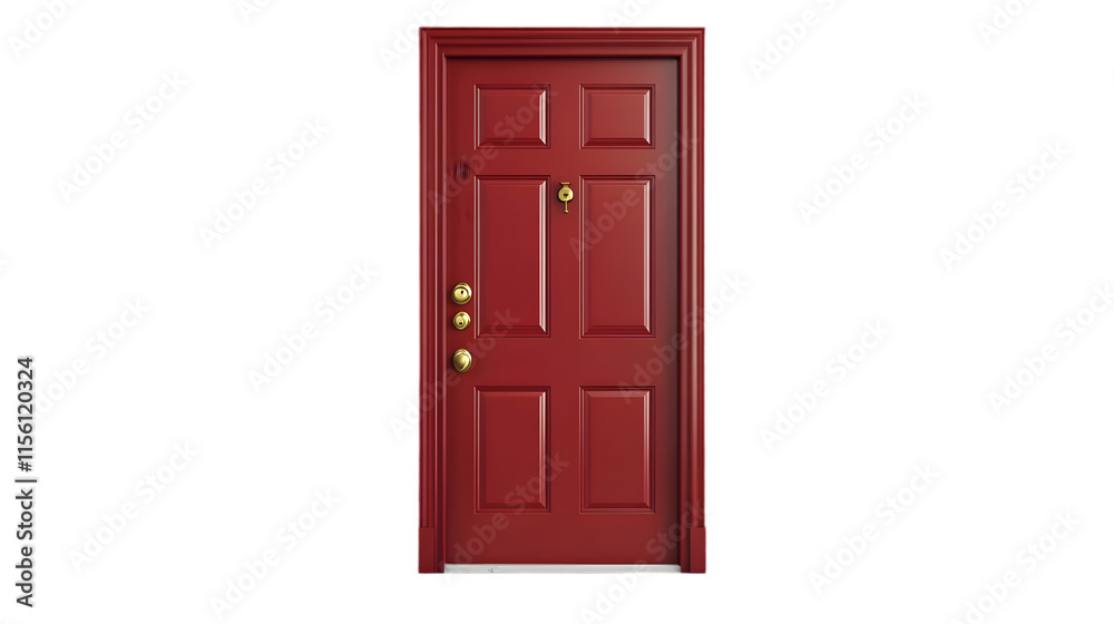 Elegant Red Front Door House Entrance Home Security Modern Design Elegant Red Front Door House Entrance Home Security Modern Design