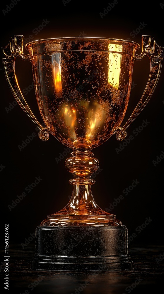 A shiny trophy with ornate detailing, symbolizing achievement and success. A shiny trophy with ornate detailing, symbolizing achievement and success.