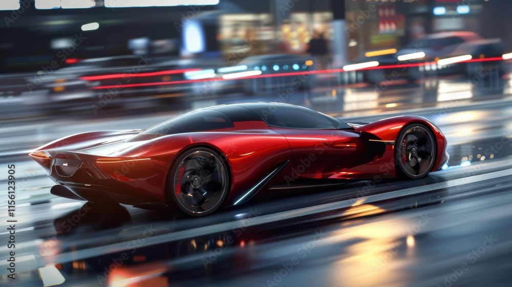 turbo speed motion effect with bright neon streaks and dynamic energy