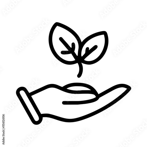 Hand with a Plant