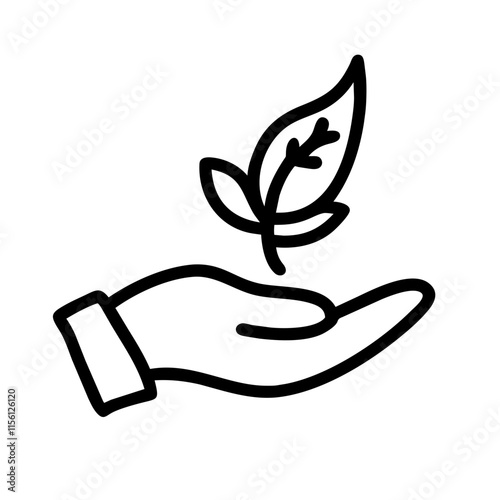 Hand with a Plant