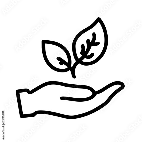 Hand with a Plant