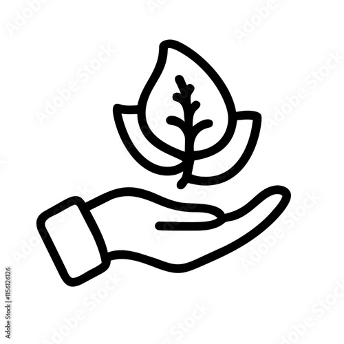 Hand with a Plant