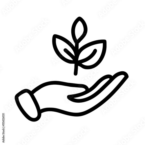 Hand with a Plant