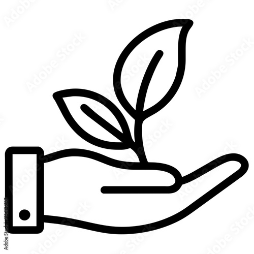 Hand with a Plant