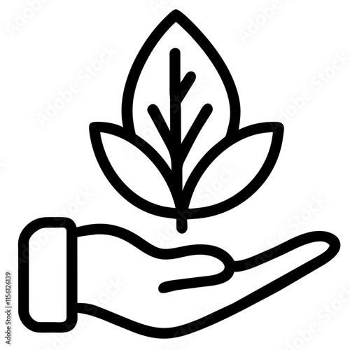 Hand with a Plant