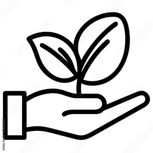 Hand with a Plant
