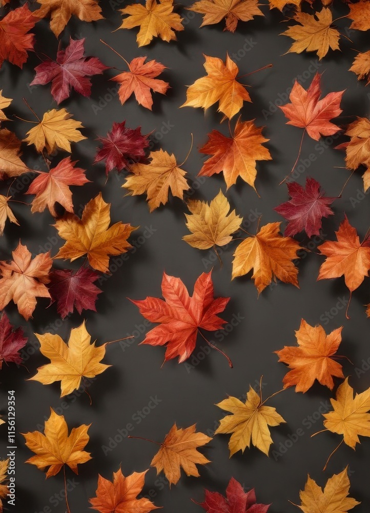 Autumn Leaf Study with richly colored leaves and stems , leaf, leaves Autumn Leaf Study with richly colored leaves and stems , leaf, leaves