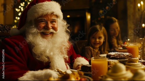 santa claus with christmas gifts