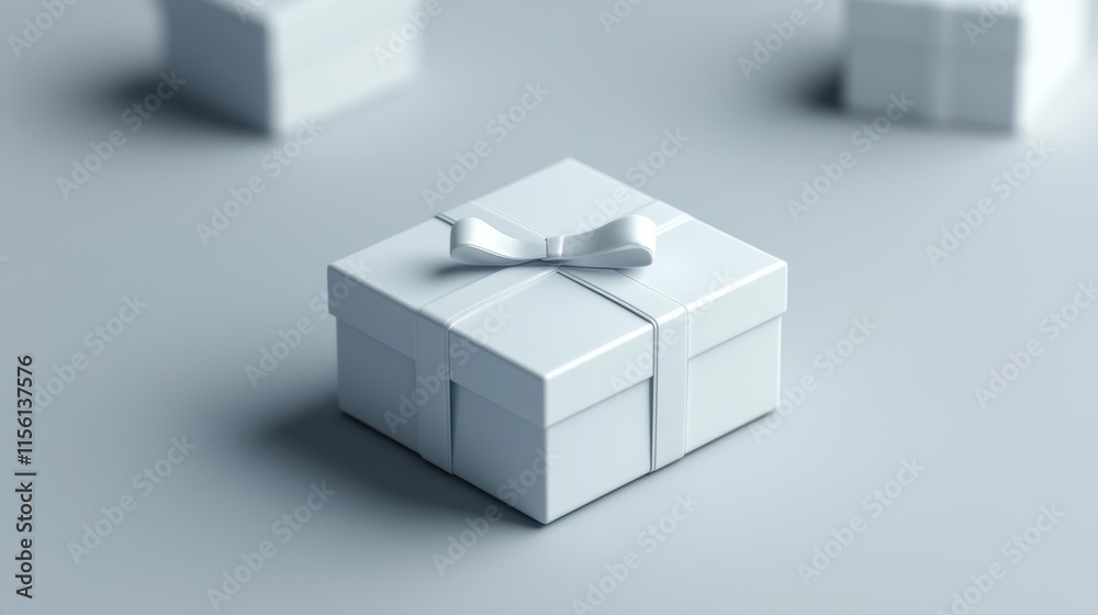 Simple and crisp 3D mockup of a white box with soft shadow, clean white backdrop, fine-tuned lighting for commercial use Simple and crisp 3D mockup of a white box with soft shadow, clean white backdrop, fine-tuned lighting for commercial use