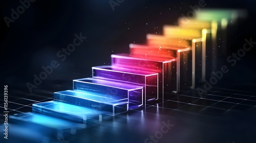 Strategic business plan, layered stages to success--style raw