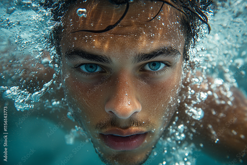 Fototapeta premium Le nageur