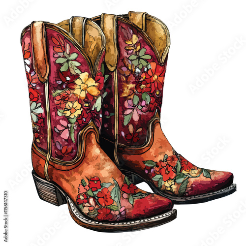 boots clip art, clip art concept