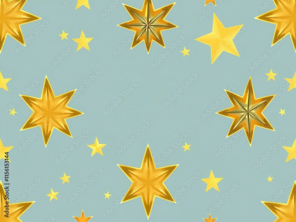 Obraz premium Abstract star Christmas design with elegant golden lines, vector, design