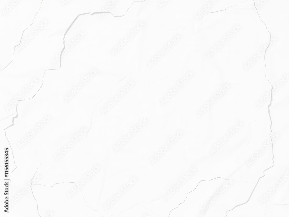 Fototapeta premium Blank white crumpled paper texture with creases and wrinkles, background, wrinkled paper, poster