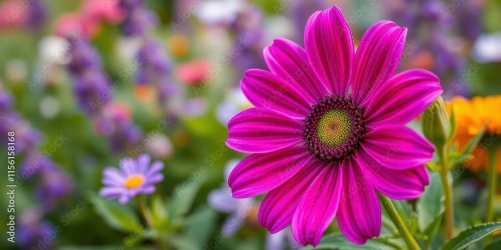 Purple flower petals and leaves creating a vibrant and colorful background, fresh, background, garden Purple flower petals and leaves creating a vibrant and colorful background, fresh, background, garden