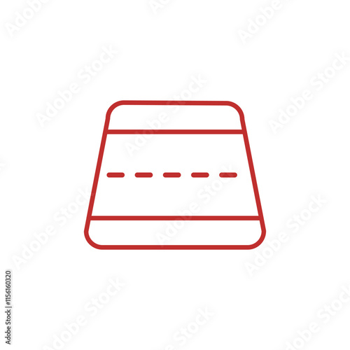 Thin line icon for graphic and web design. Simple sign. Internet concept symbol for website button. design illustration icon road or runway. Illustration of airplane road