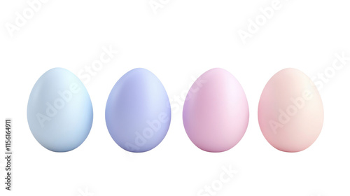 Easter eggs, transparent background photo