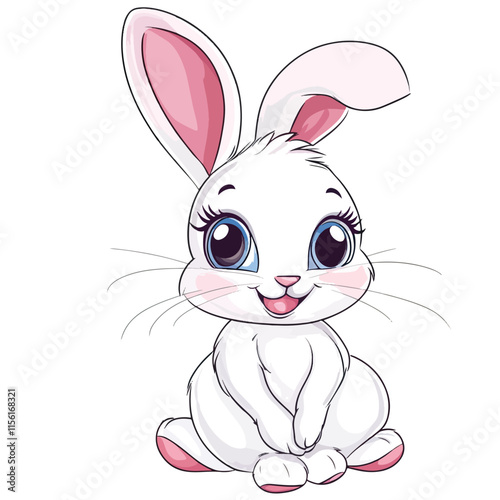 Bunny rabbit clip art, clip art concept