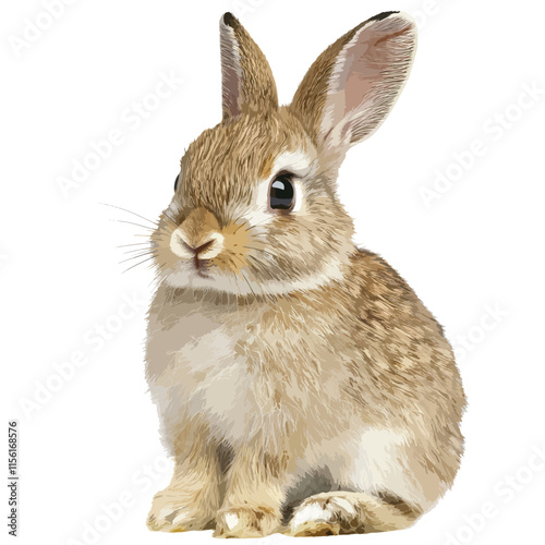 Bunny rabbit clip art, clip art concept