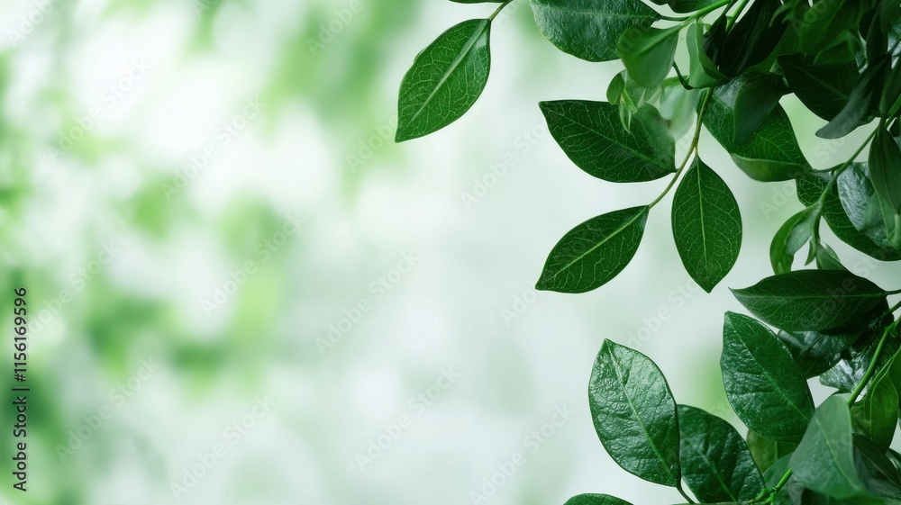Leaves Green Frame, A close-up of vibrant green leaves against a soft, blurred background, creating a serene and refreshing natural atmosphere. Leaves Green Frame, A close-up of vibrant green leaves against a soft, blurred background, creating a serene and refreshing natural atmosphere.