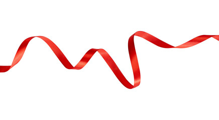 Swirl red ribbon element