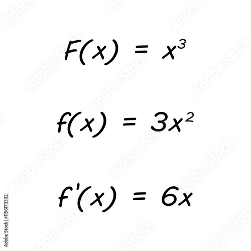 Primitive and derivative of function in calculus.