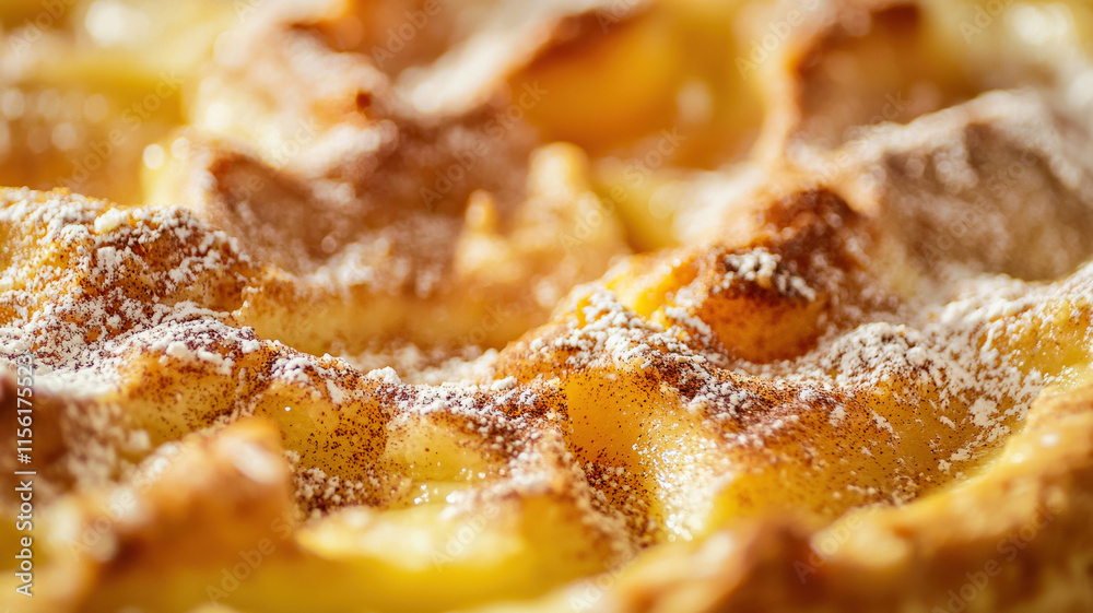 A close-up of a freshly baked apple pie showcasing a golden, flaky crust, perfectly filled with spiced apples and a sprinkle of cinnamon sugar on top, creating an inviting and delicious dessert. A close-up of a freshly baked apple pie showcasing a golden, flaky crust, perfectly filled with spiced apples and a sprinkle of cinnamon sugar on top, creating an inviting and delicious dessert.