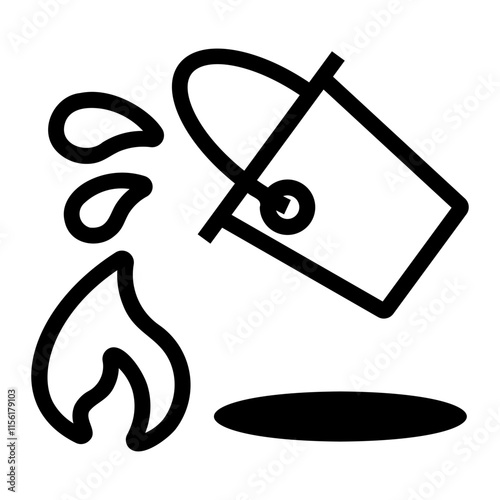 bucket Line Icon