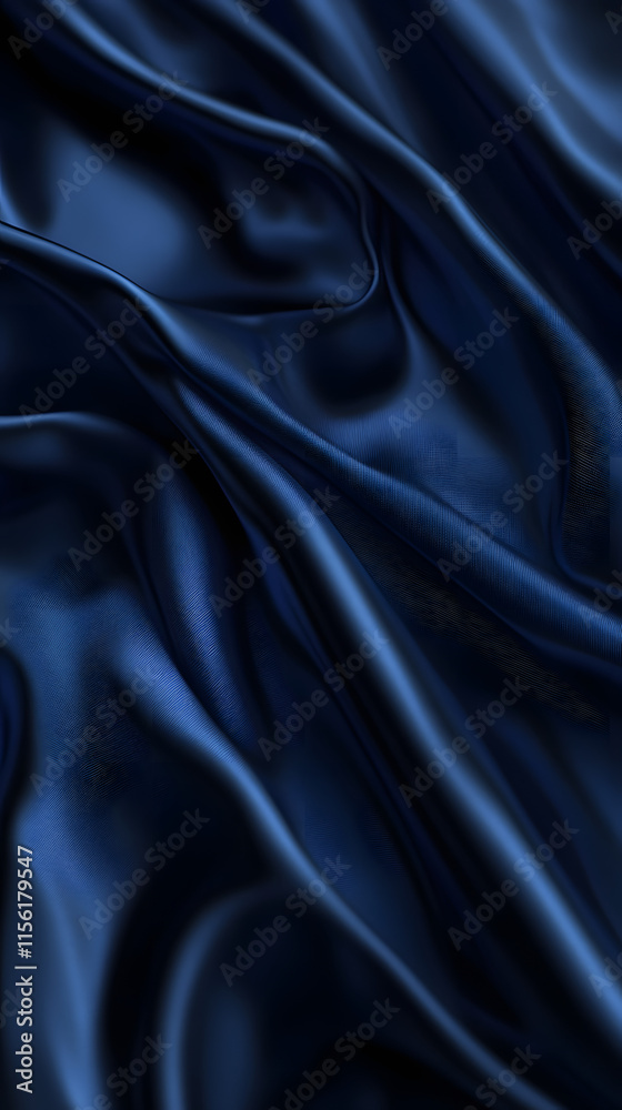 Obraz premium blue silk, blue fabric texture, silk, blue backgrounds, satin, fabric textures, blue satin, silk textures, HD wallpaper