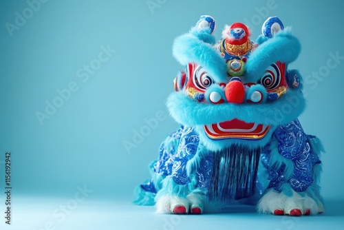 Blue Dragon Festivity joy: delighted participants, Zhonghe Gala customs, ancient heritage, colorful occasion, traditional pride, historic celebrations, spirited community, emblematic practices. photo