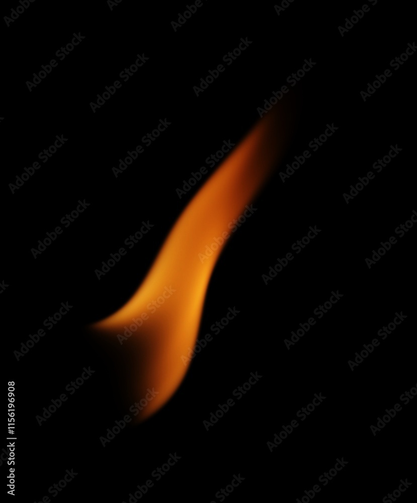 Single Candle fire flame element Single Candle fire flame element