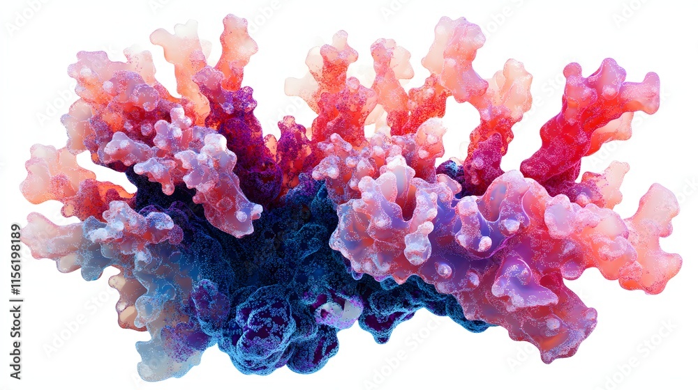 Fototapeta premium Abstract Colorful Coral Reef Formation Image