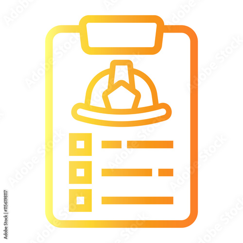 drill Line Gradient Icon