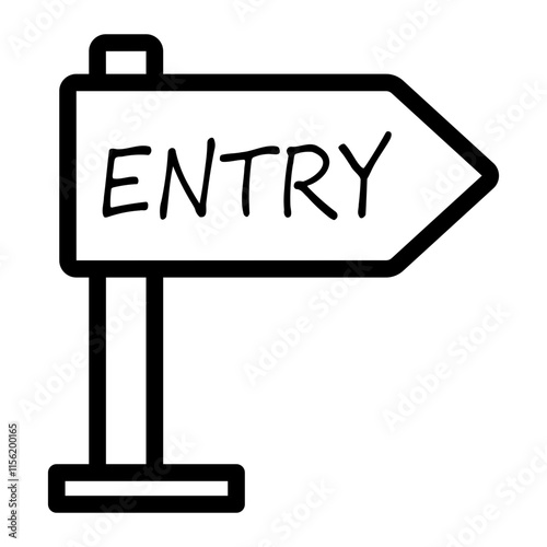 entry Line Icon
