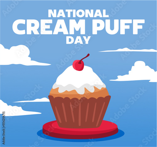 national cream puff day and delicious cream puff