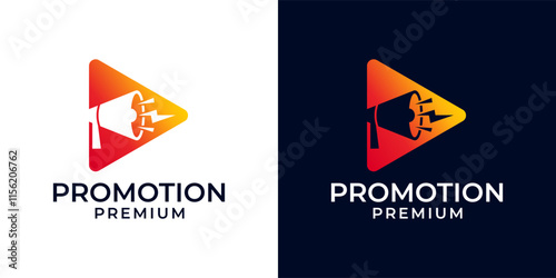 Free Download Play Video Marketing Promotion Megaphone Speaker Icon Logo Design Vector Template. Logo Vector of Megaphone, Promotion, Marketing, Speaker, Play, Button, Icon. - GFXLoad